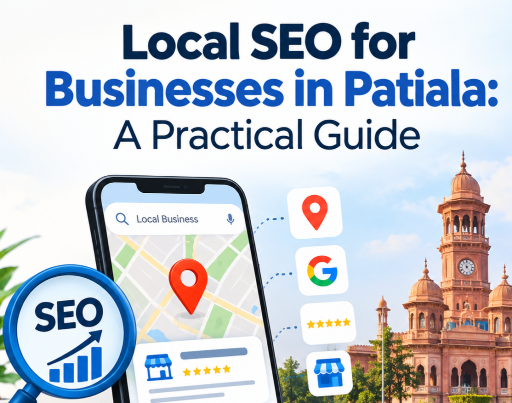 Local SEO for Businesses in Patiala practical guide with local search and map illustration